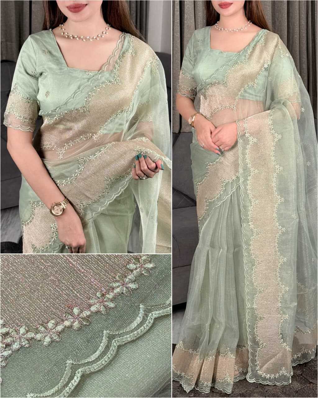 Yashavi Silk Zari Border Saree