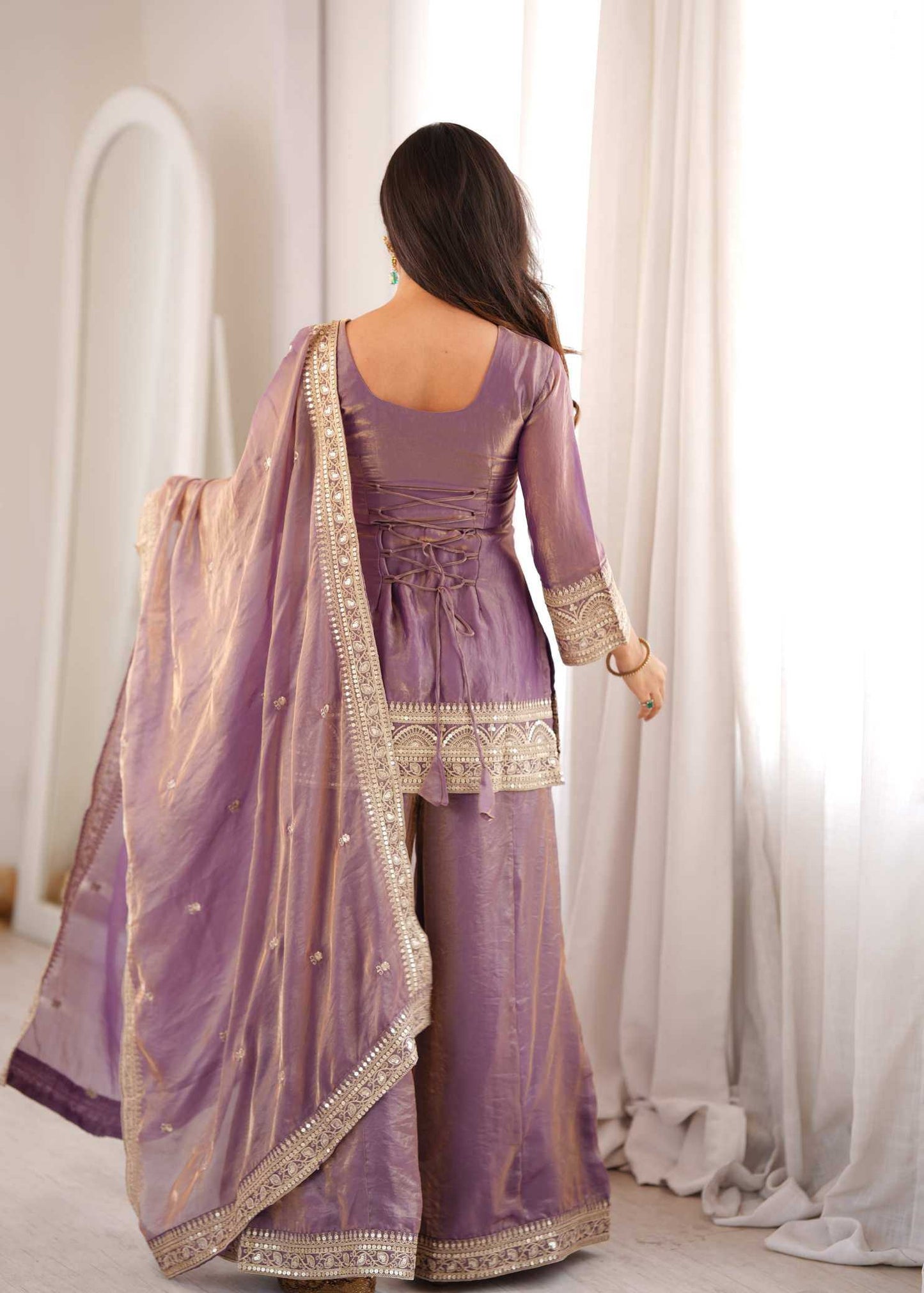 Silk Embroidered Kurti