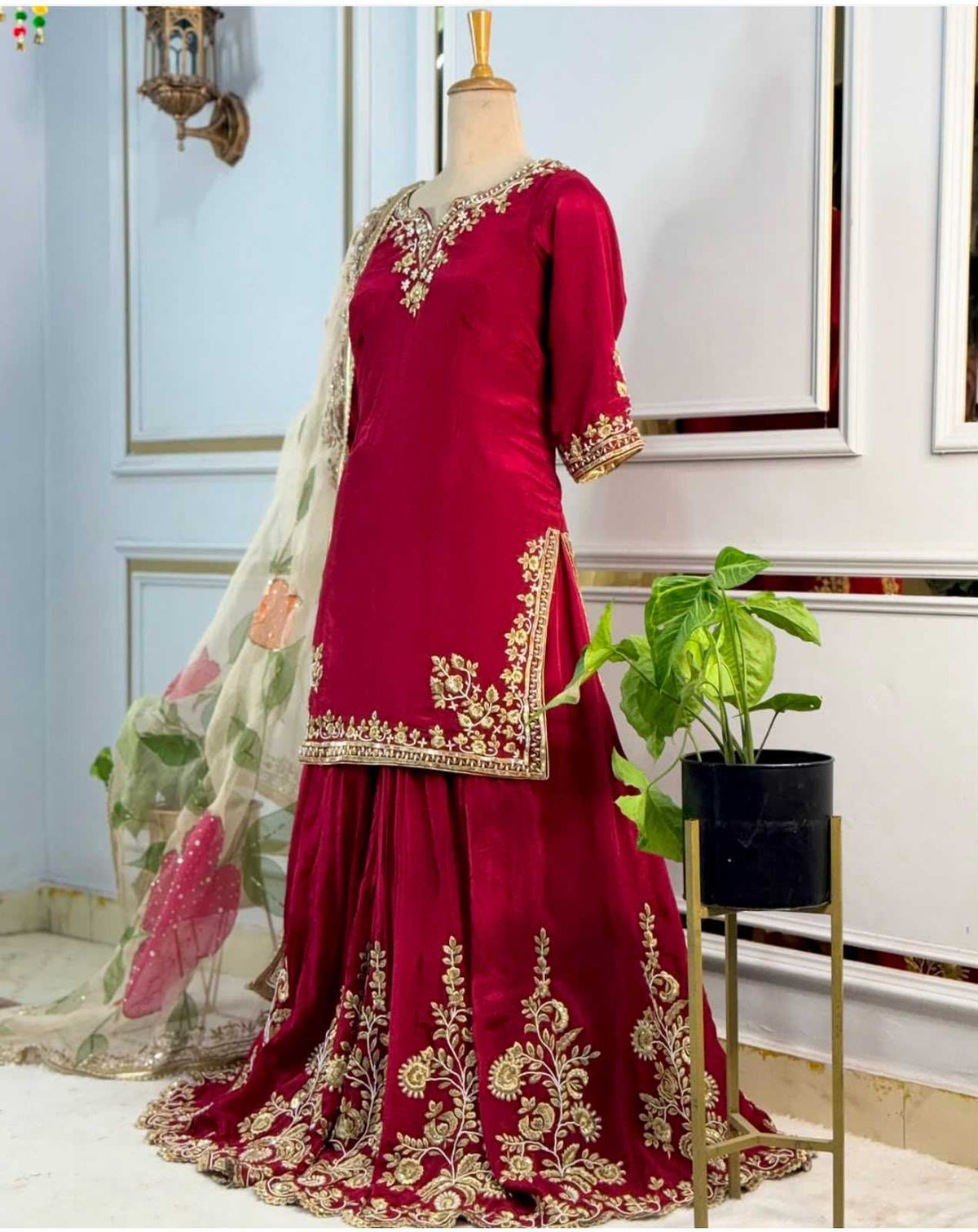 Chinon Silk Cotton Suit