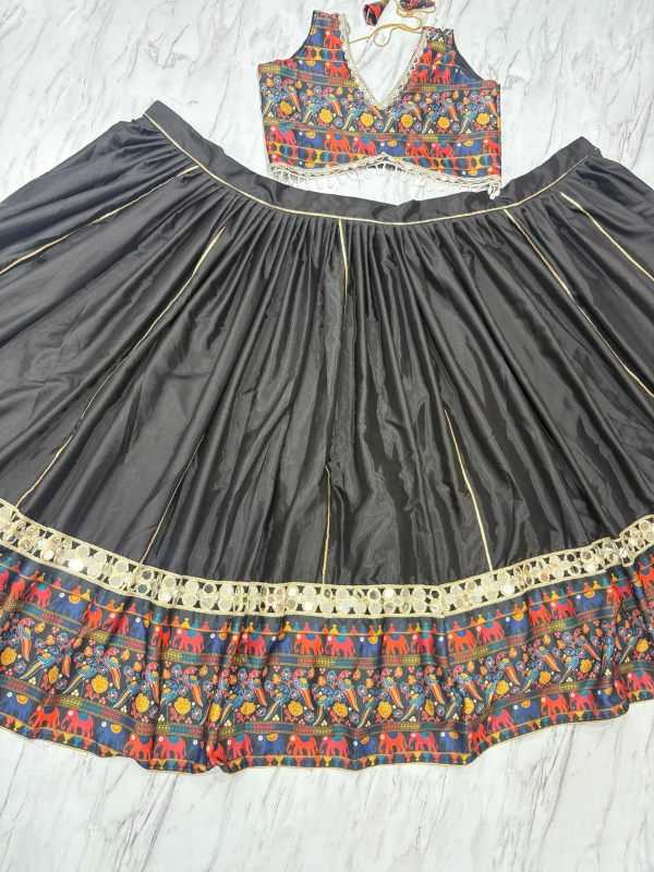 Crepe Silk Lehenga 1075