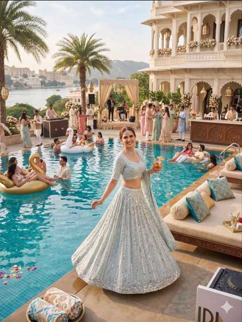 Rangoli Silk Designer Lehenga