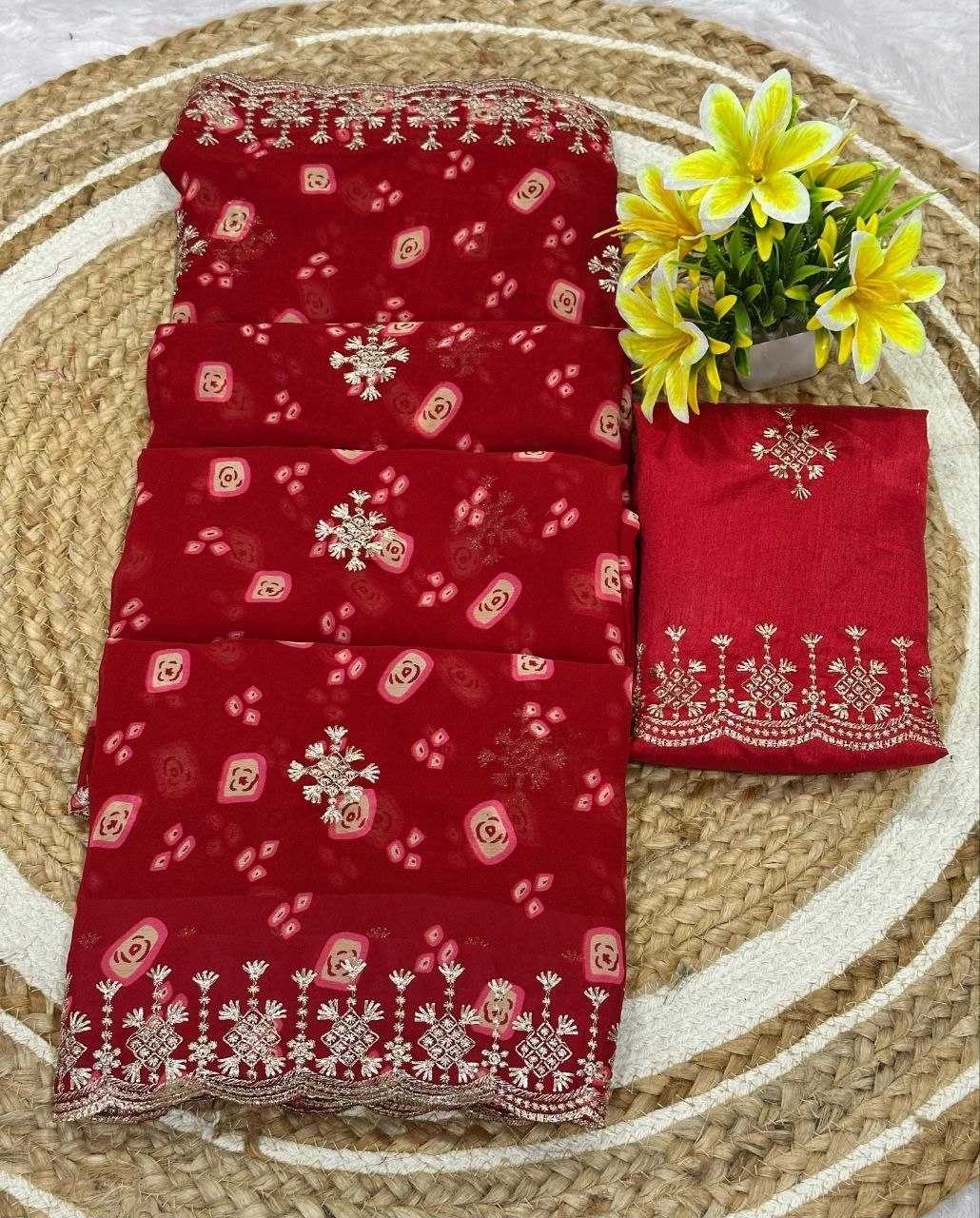 Georgette Printed Saree