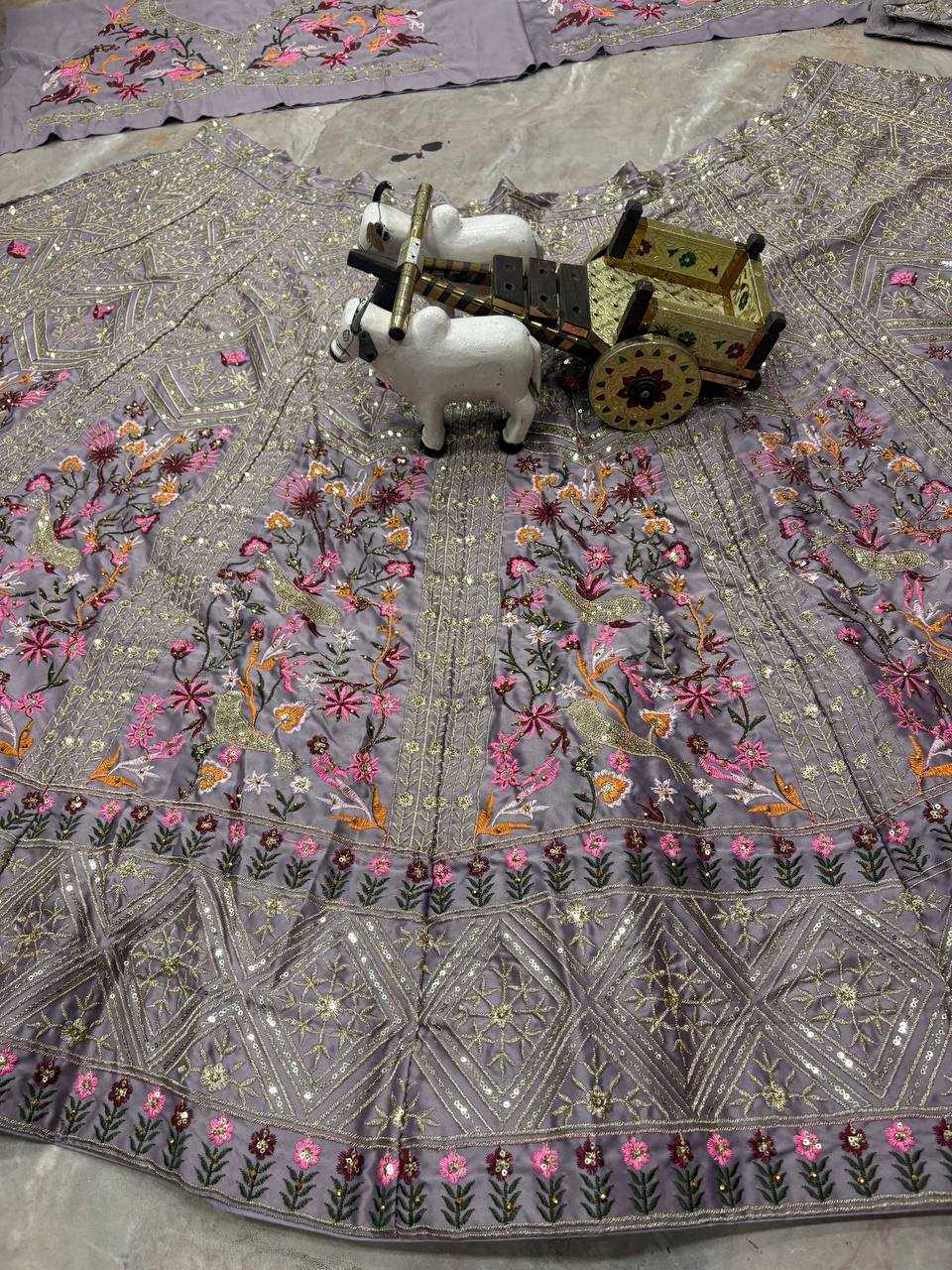 Japan Sartin Wedding Lehenga