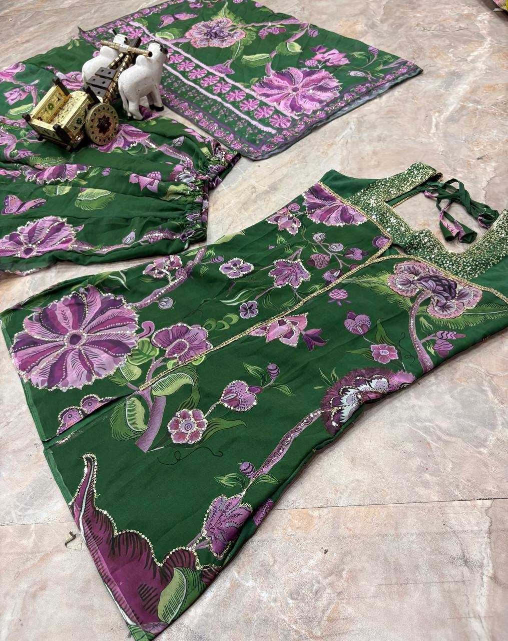 Faux Georgette Printed Suit