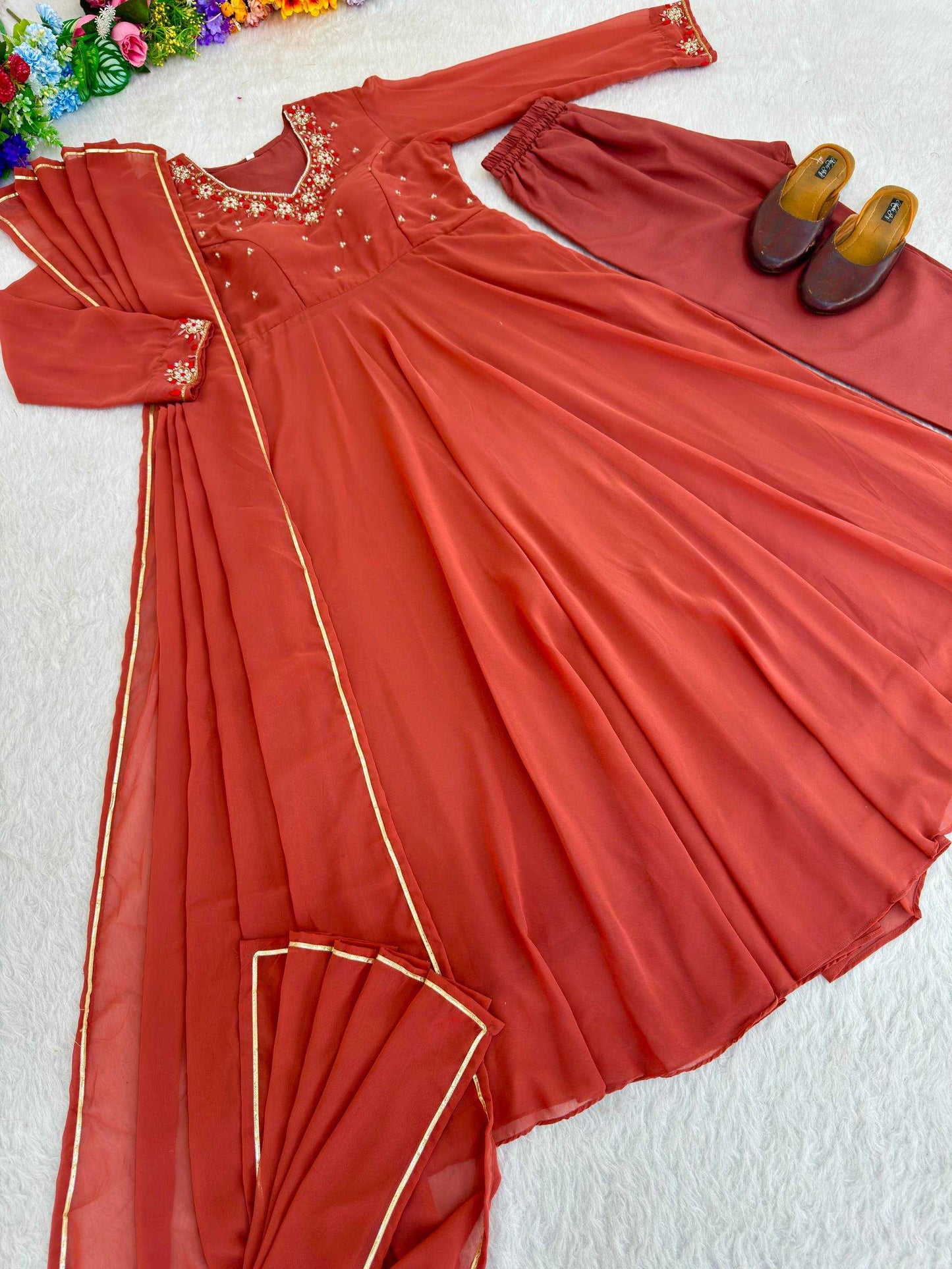 Georgette Party Gown