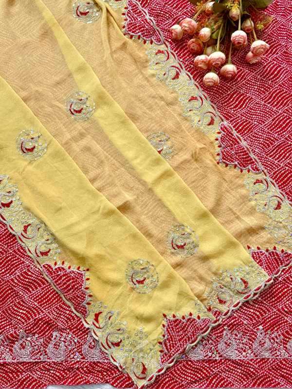 Crunchi Sequence Saree