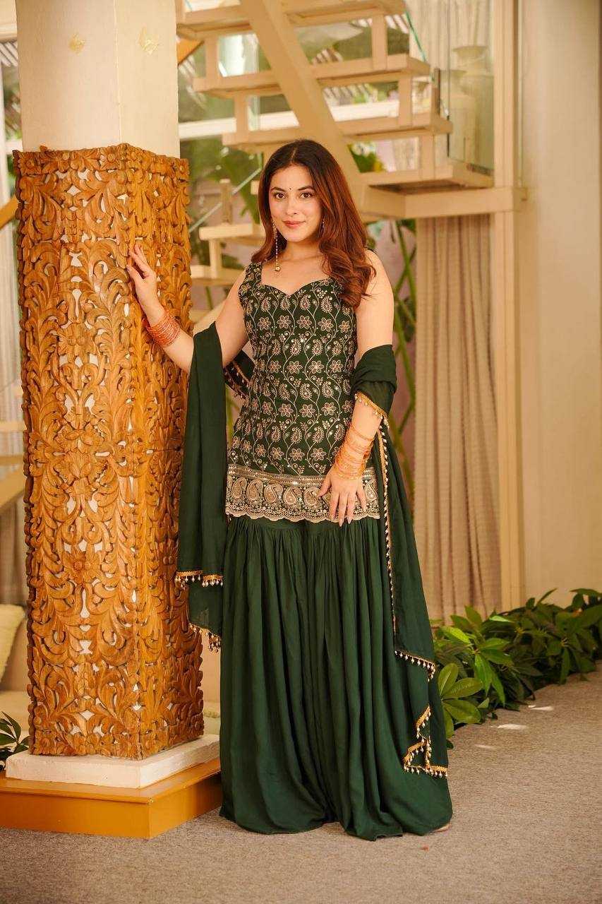 Faux Georgette Embroidery Suit