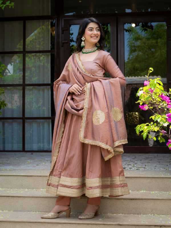 Vichitra Silk Cotton Suit