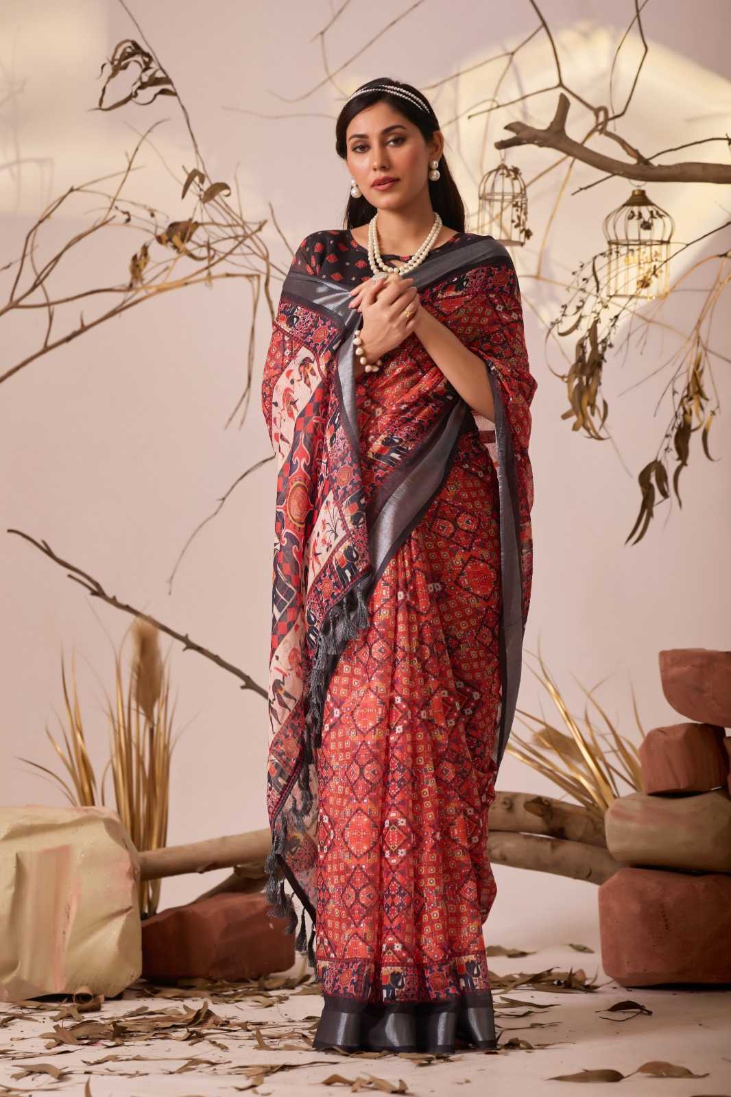Cotton Designer Saree 1021
