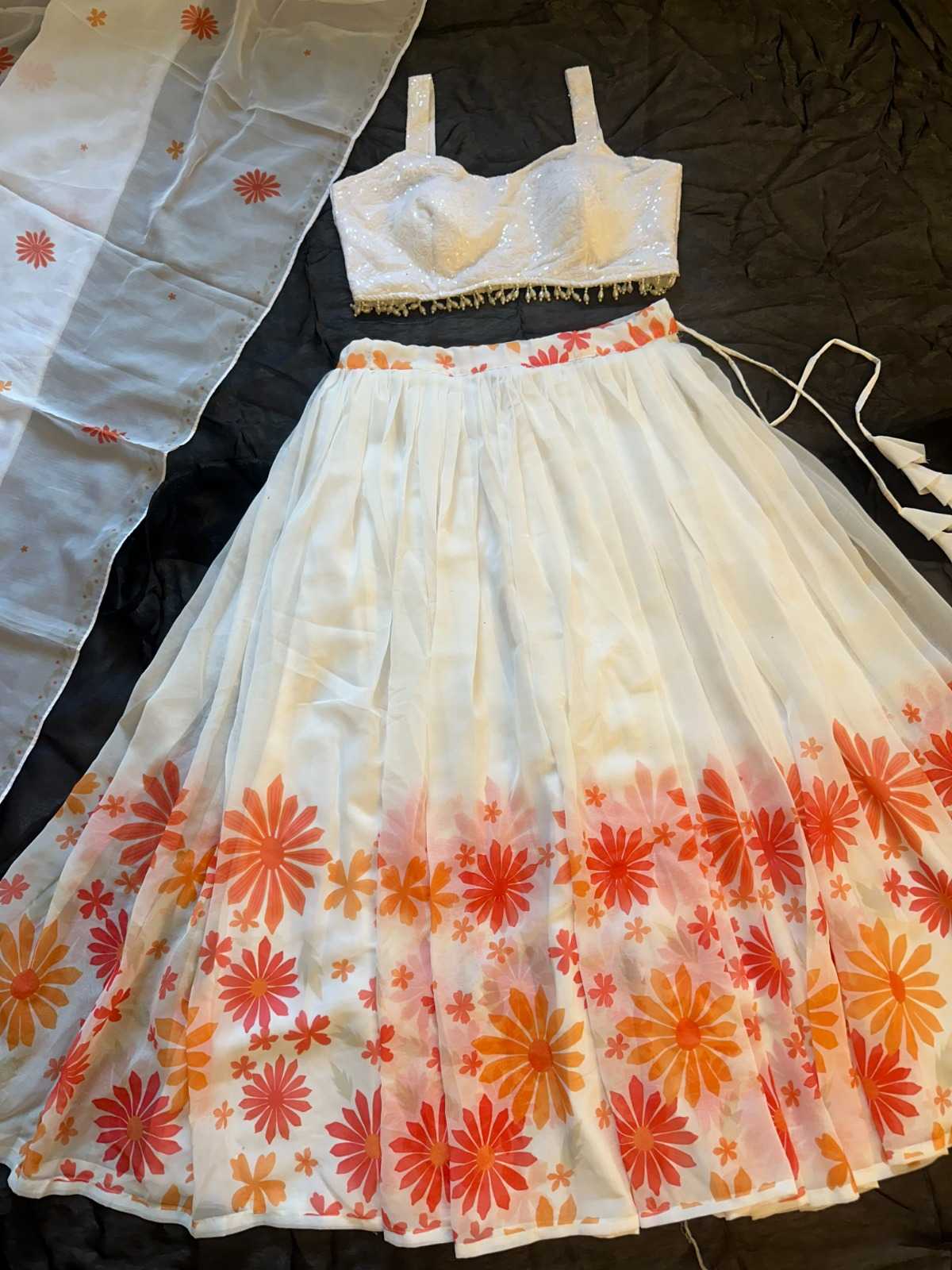Georgette Printed Lehenga