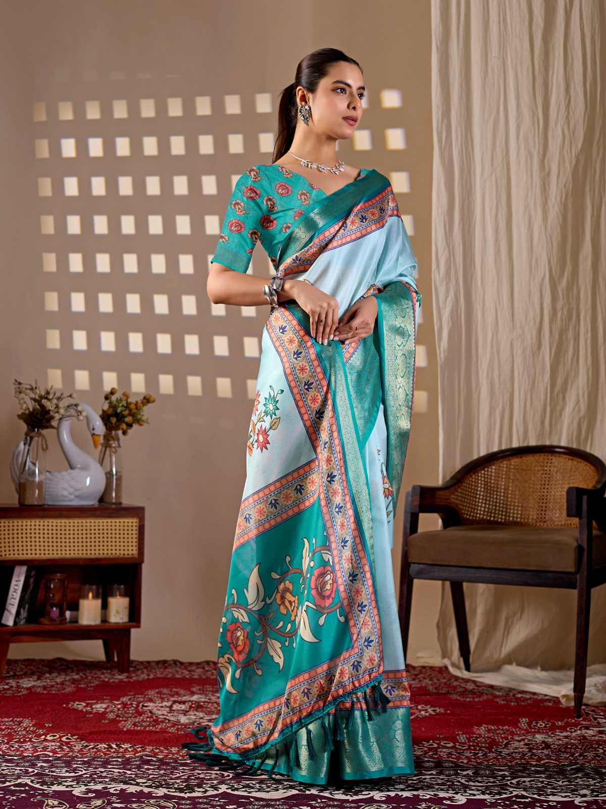 Lichi Silk Soft Saree 1095