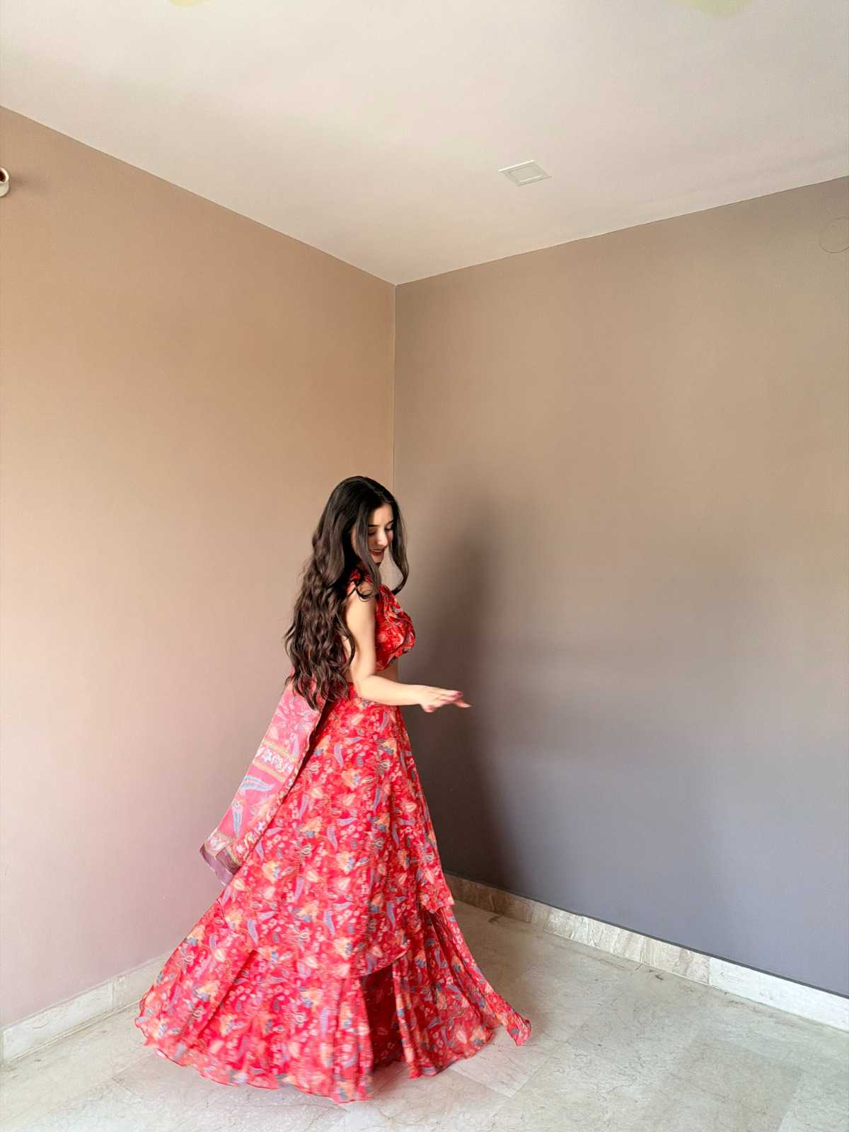 Organza Designer Lehenga