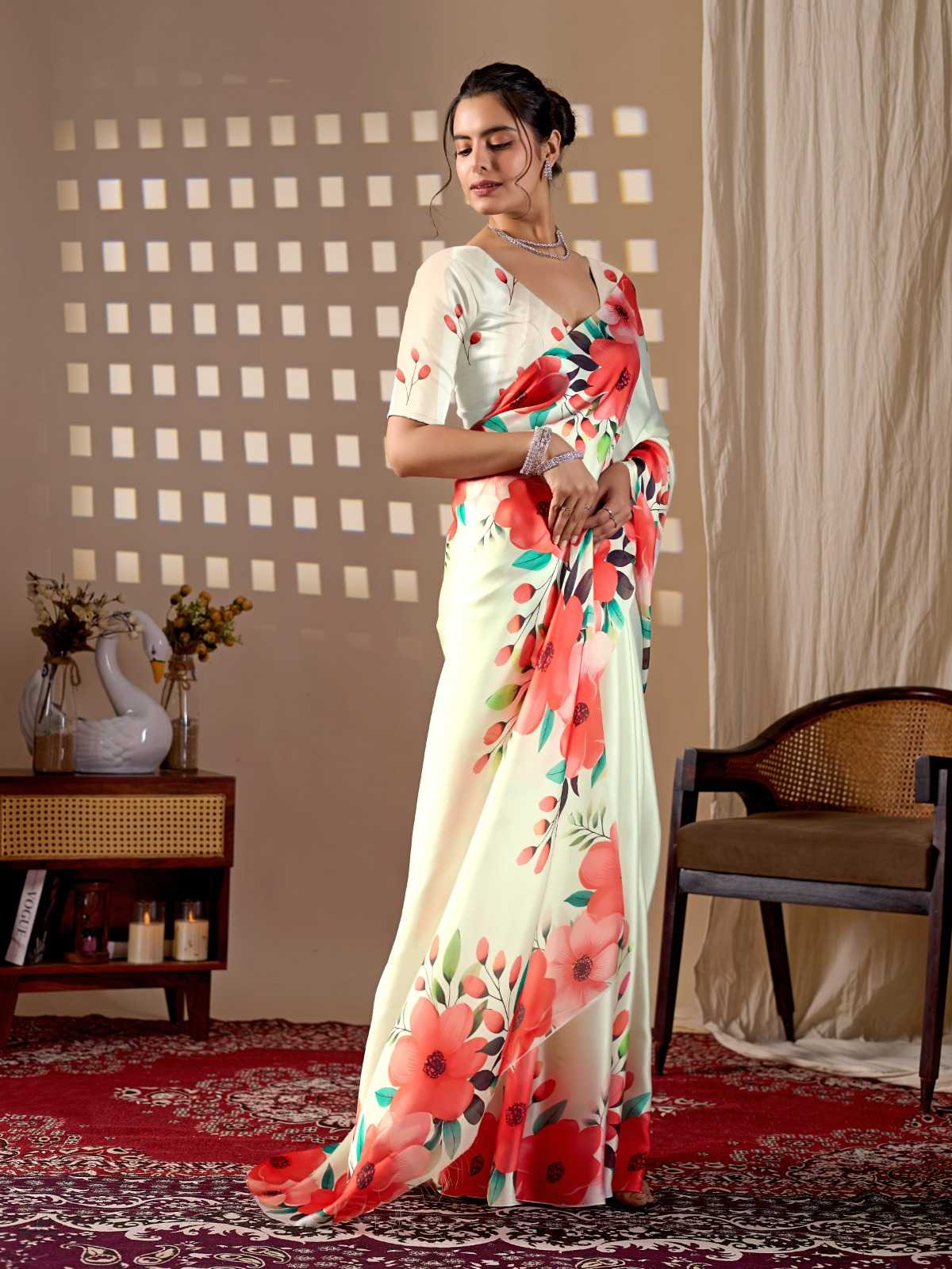 Georgette Printed Saree 2030