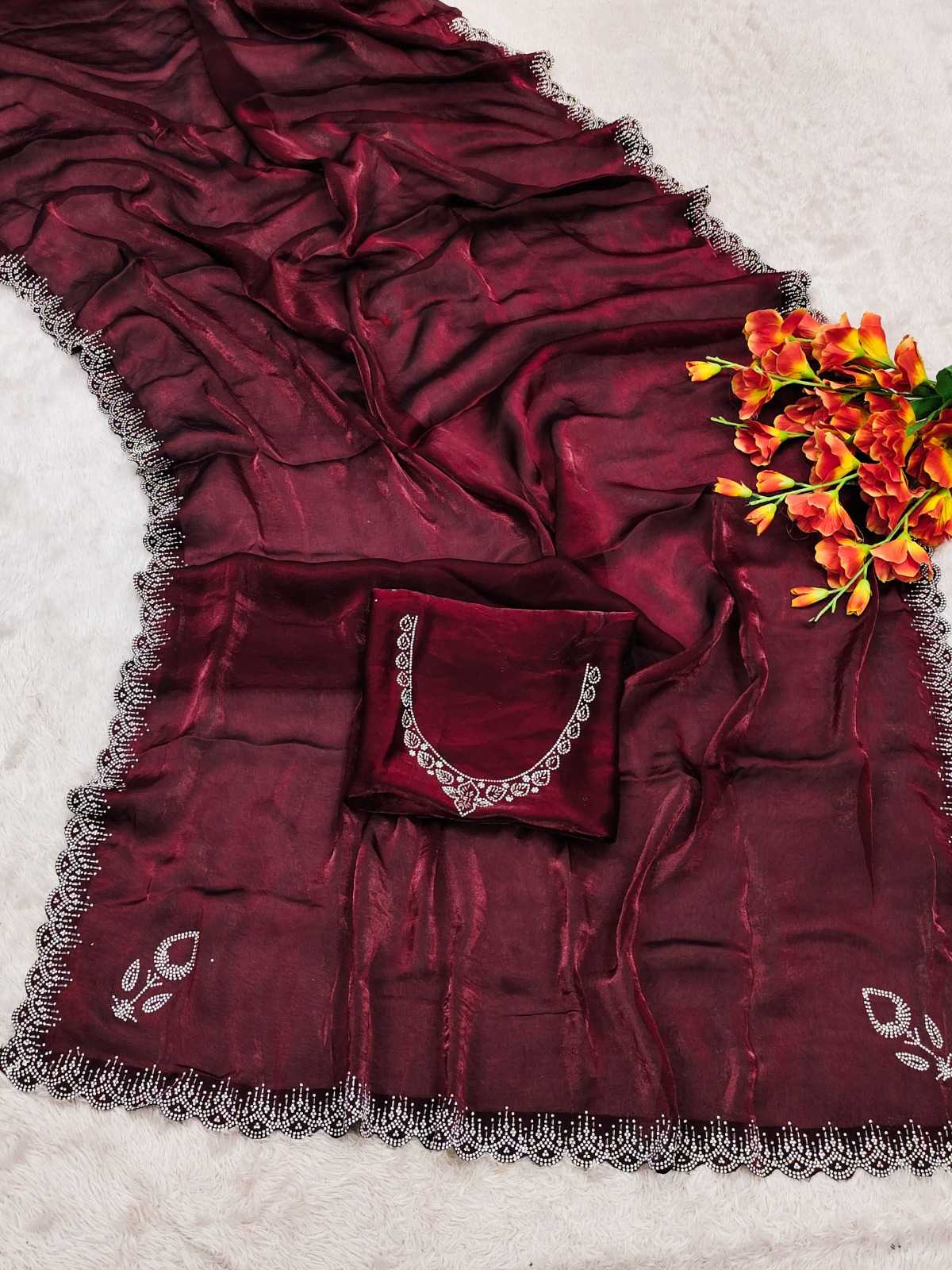 Space Silk Party Wear Saree 3004