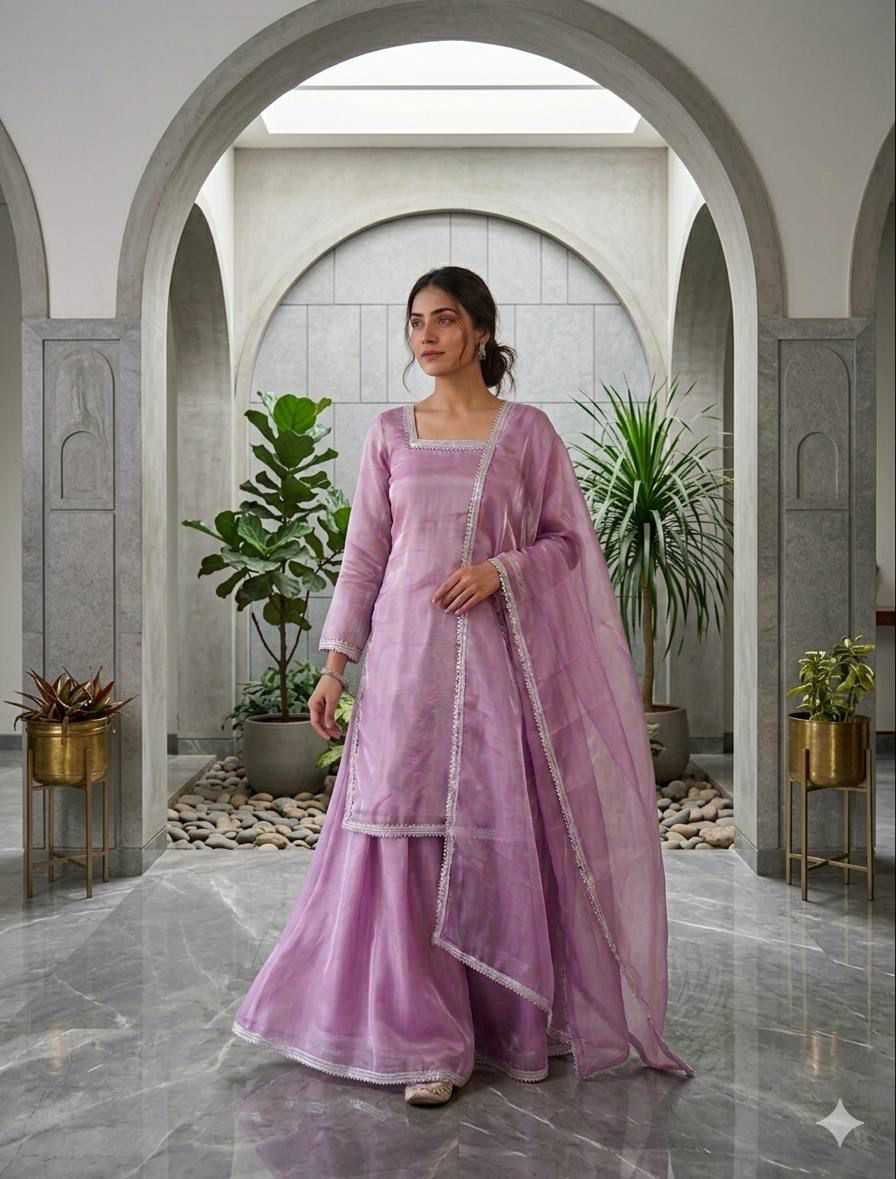 Pure Silk Embroidery Suit