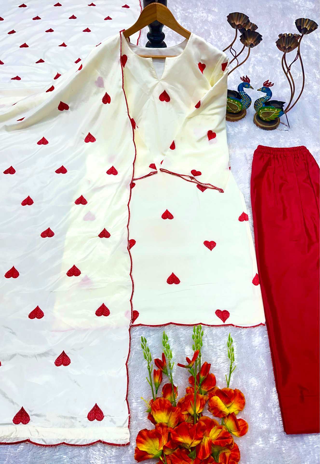 Crepe Embroidery Suit
