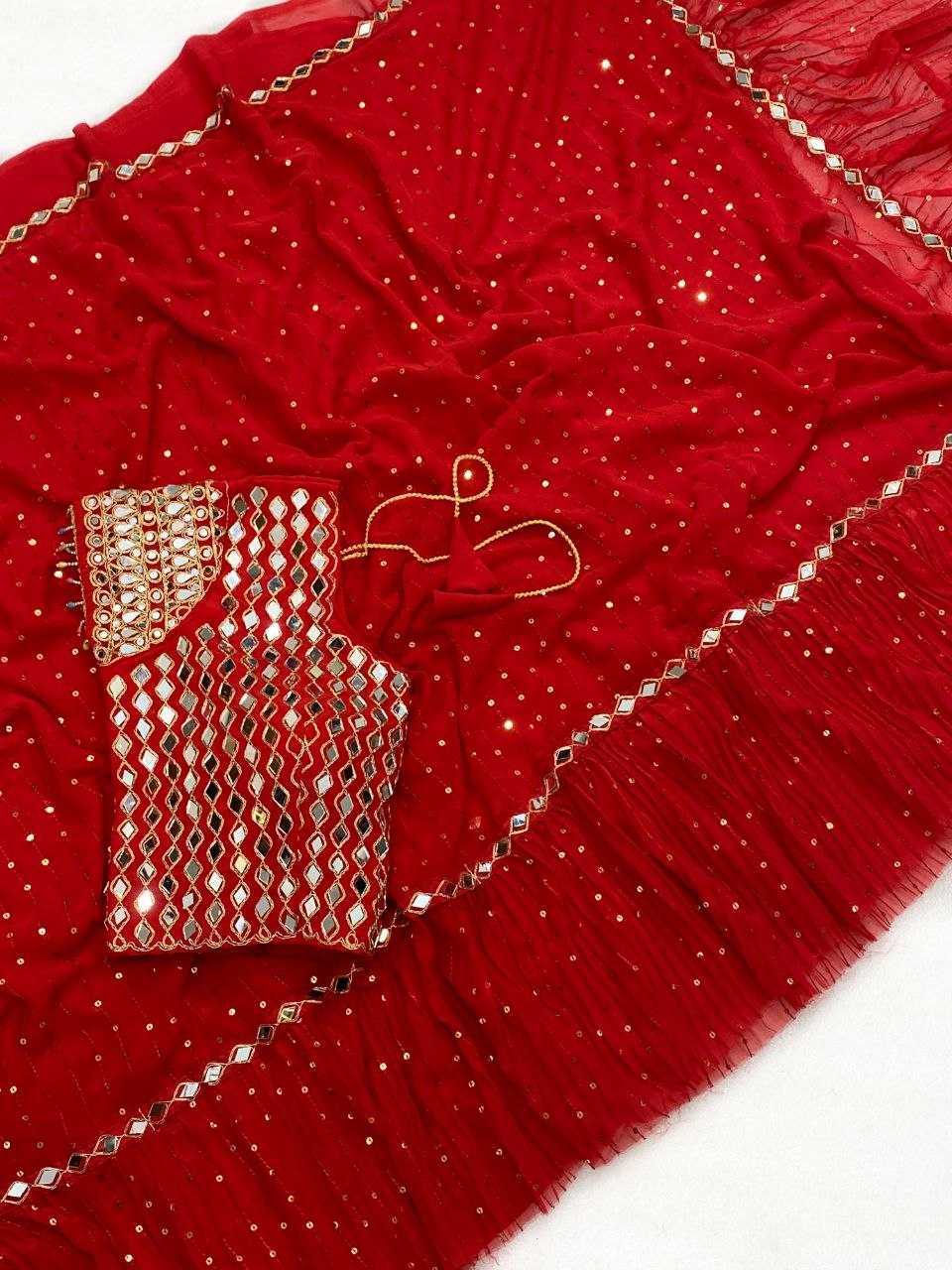 Faux Georgette Saree