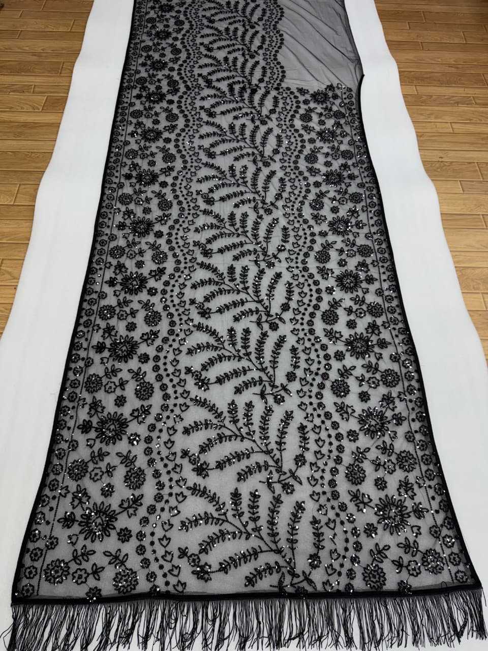 Butterfly Net Sequence Saree