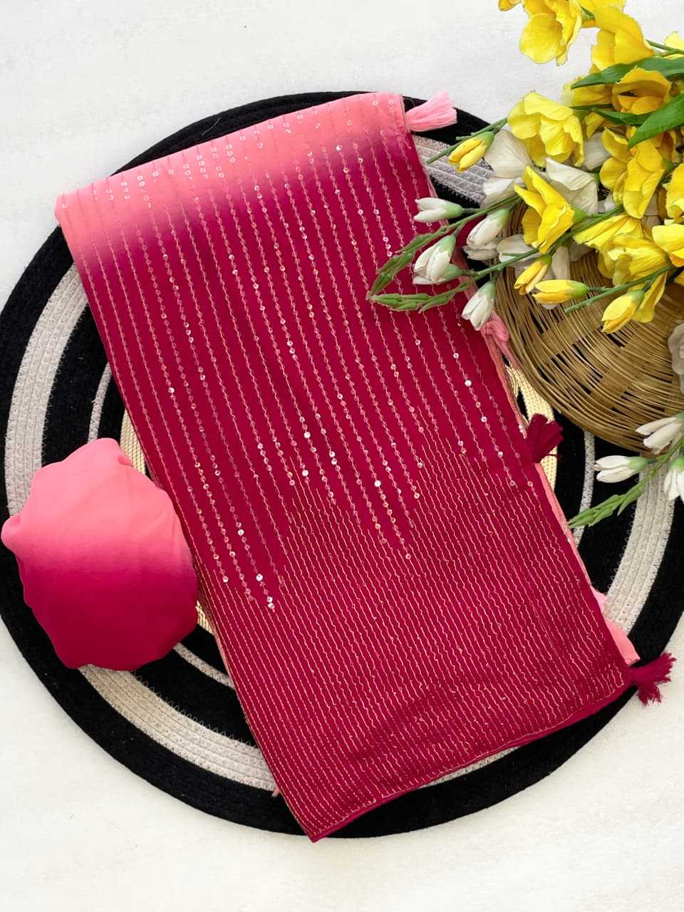 Faux Georgette Saree