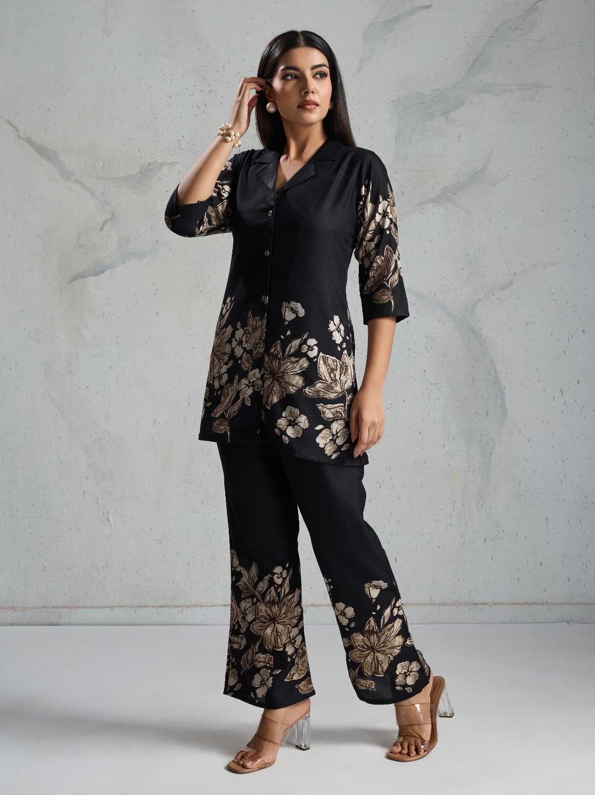 Blackberry Viscose Party Wear Kurti