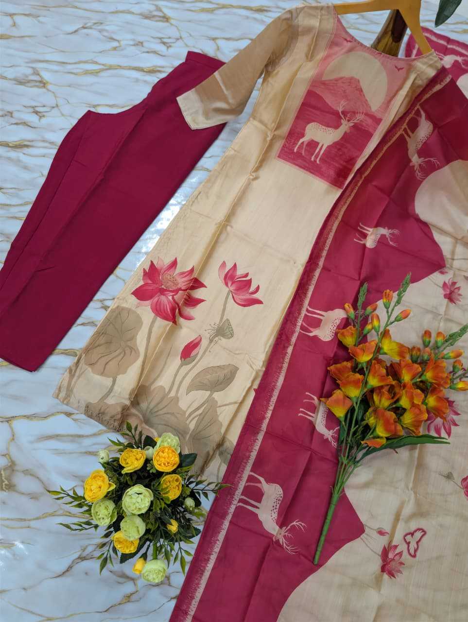 Freya Pure Silk Party Wear Kurti