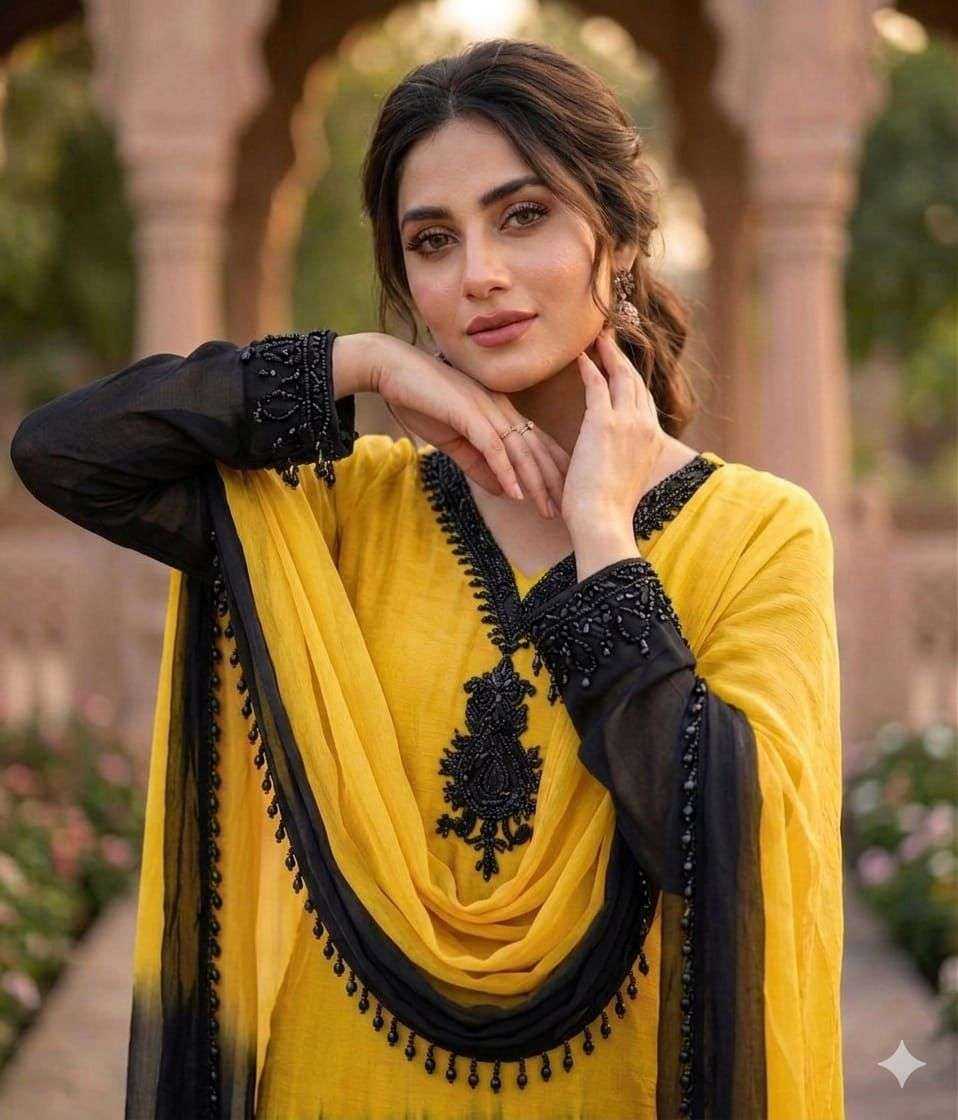 Padma Crepe Silk Georgette Kurti