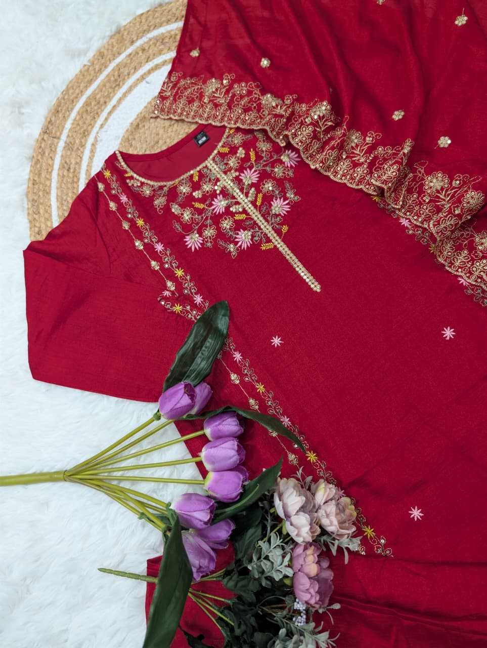 Rohini Vichitra Silk Party Wear Kurti