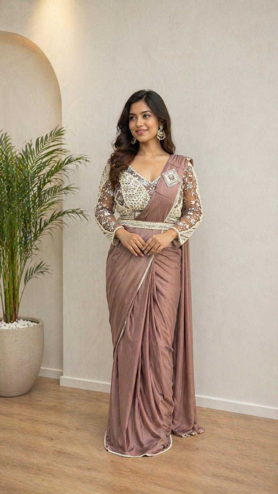 Lycra Ready To Wear Saree