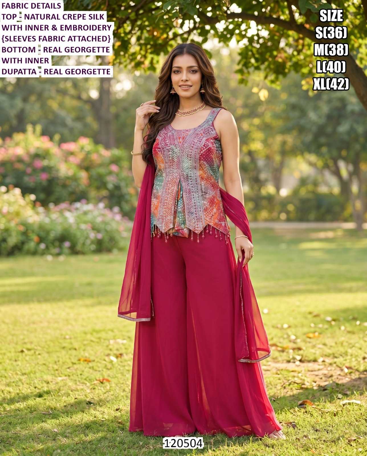 Silk Indo Western Dress