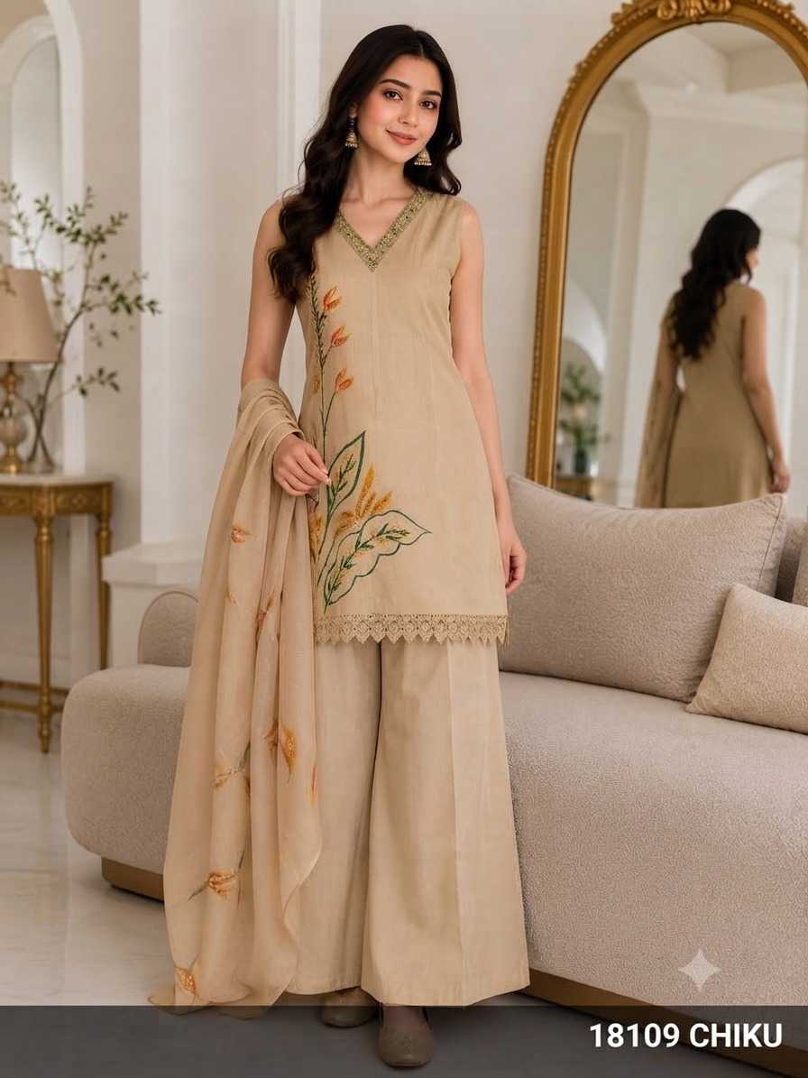Premium Silk Palazzo Suit