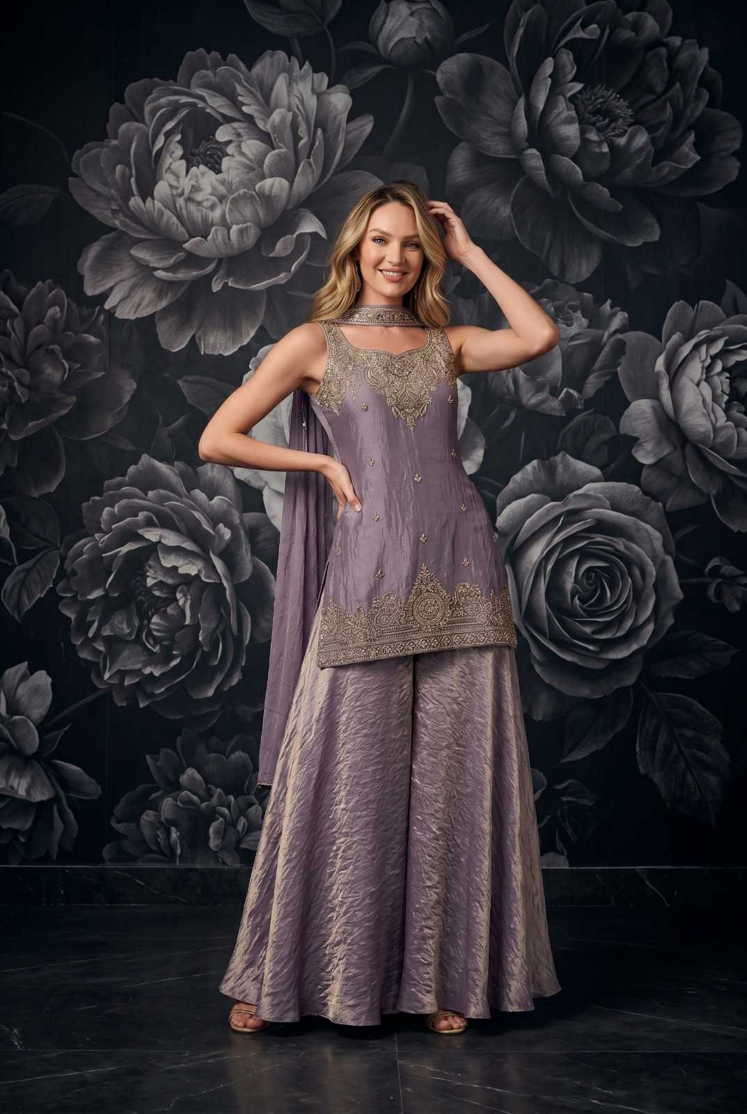 Silk Embroidery Suit