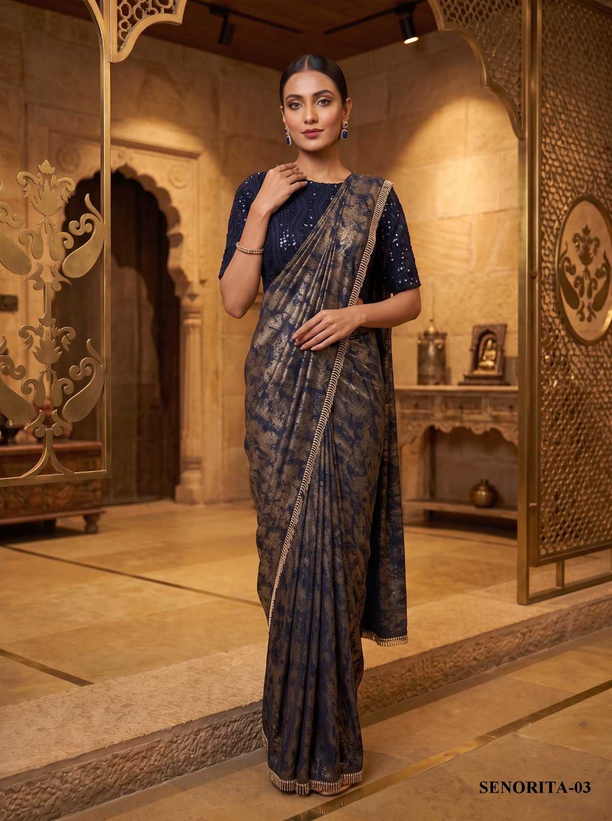 Embroidered Saree