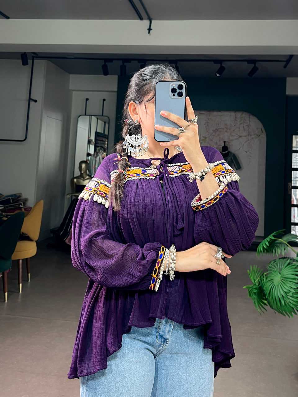 Fancy Bell Sleeve Kurti