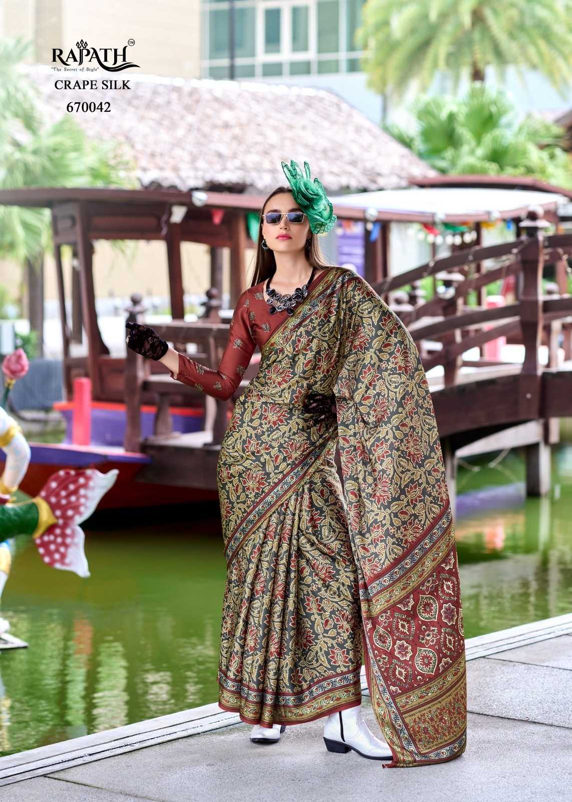 Satin Silk Printed Saree