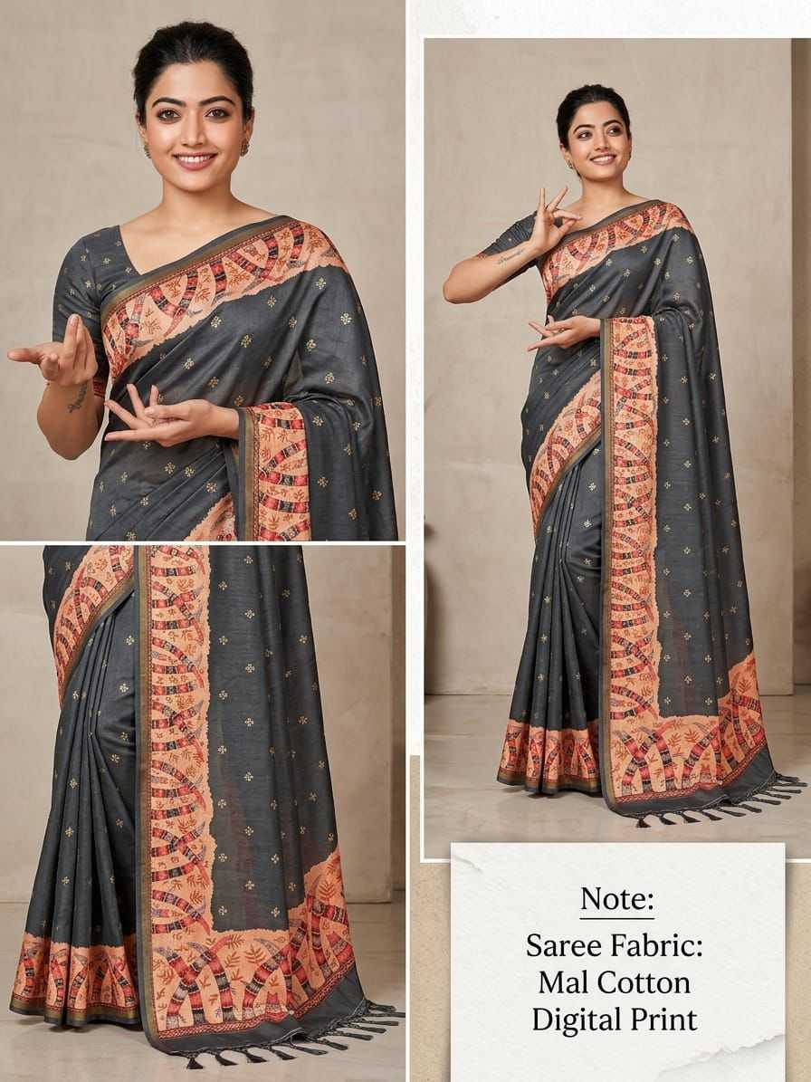 Soft Cotton Silk Printed Saree