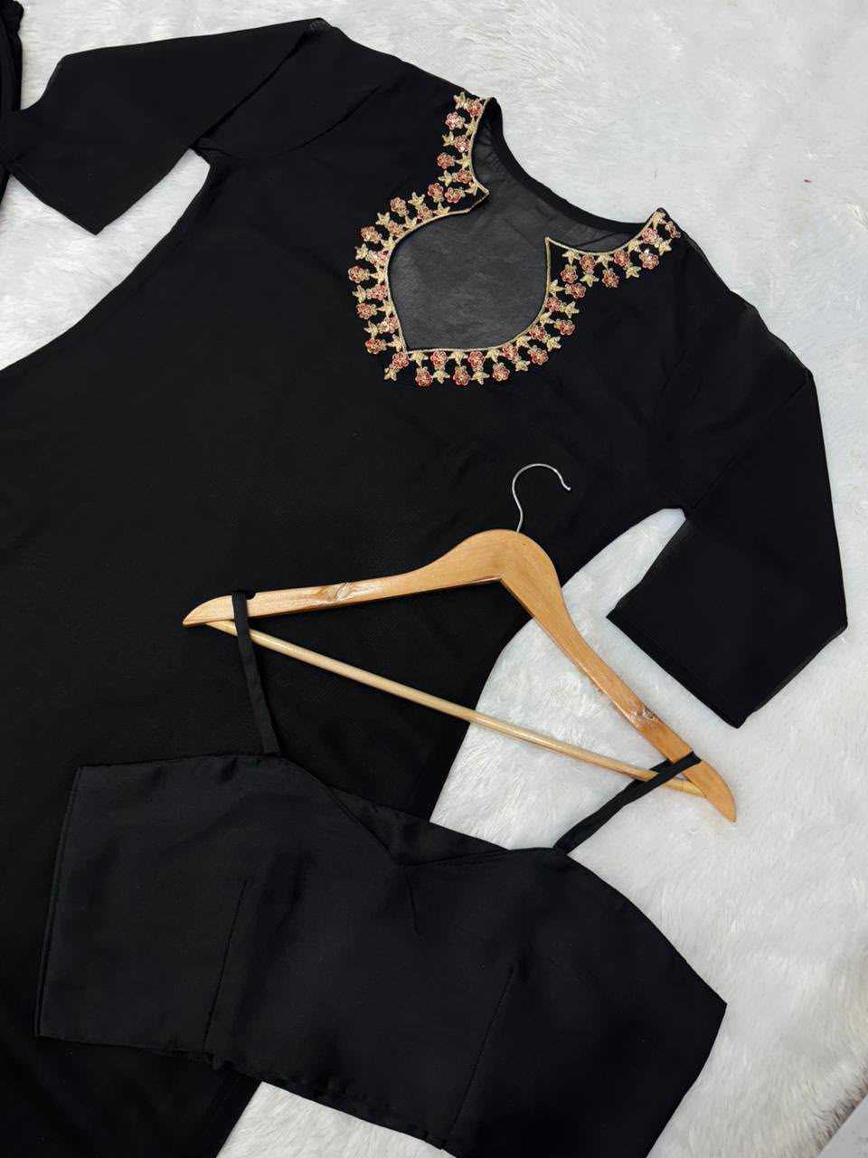 Faux Georgette Palazzo Suit