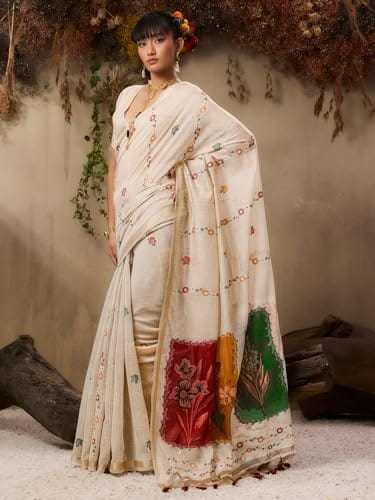 MUG Soft Cotton Party Wear Saree