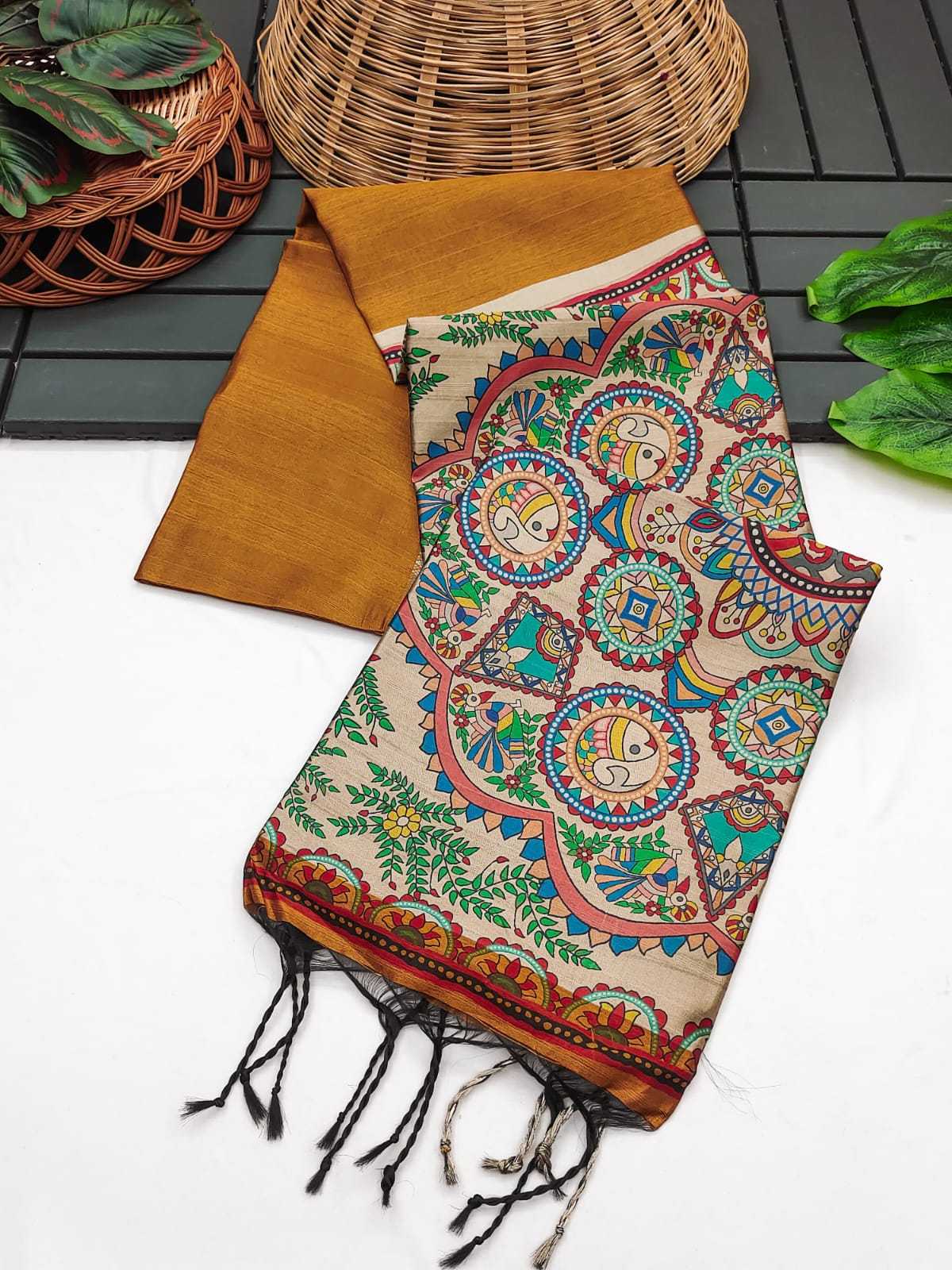 Mullai Tussar Soft Silk Saree