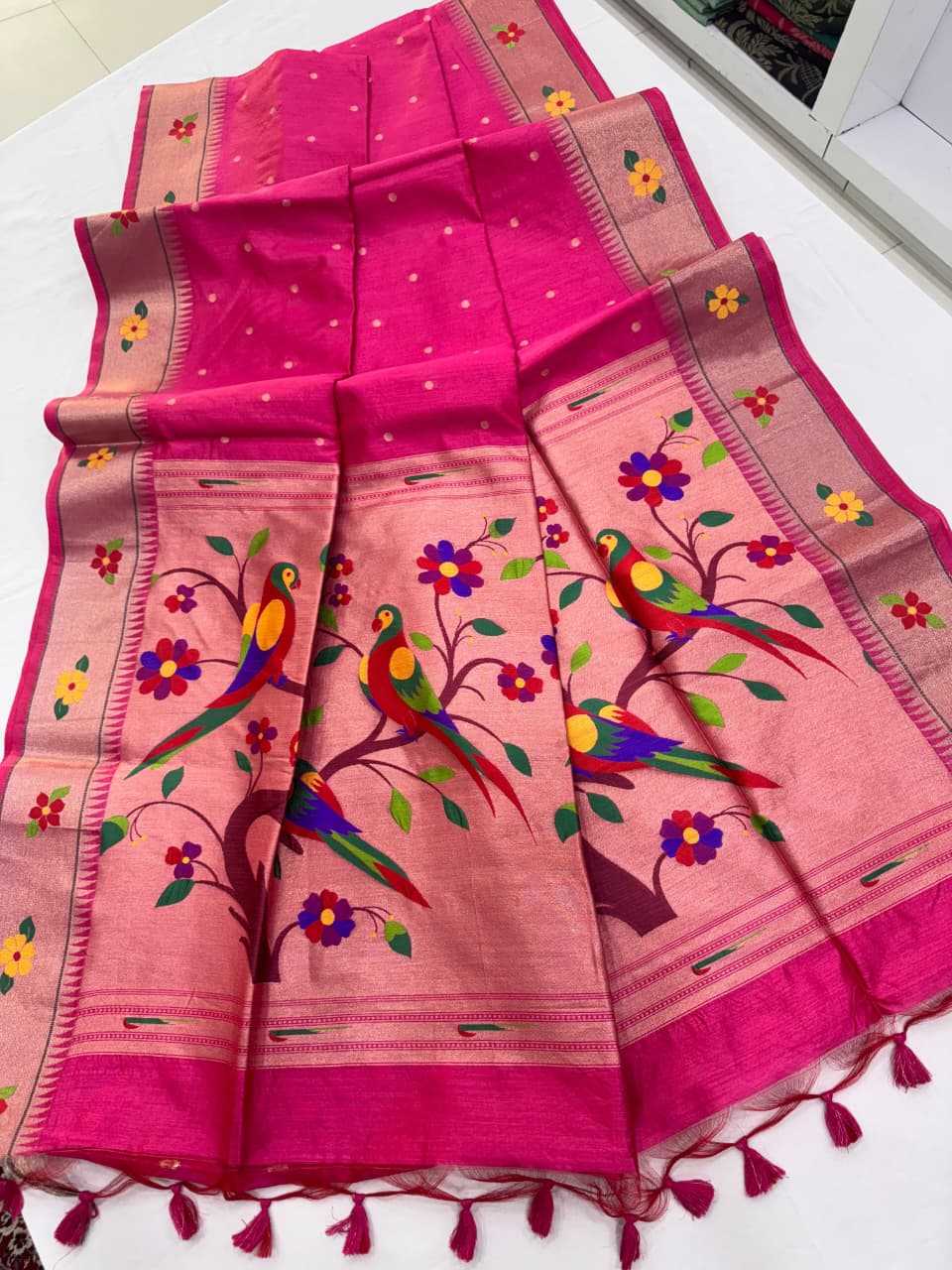 Phoolmala Paithani Soft Silk Saree