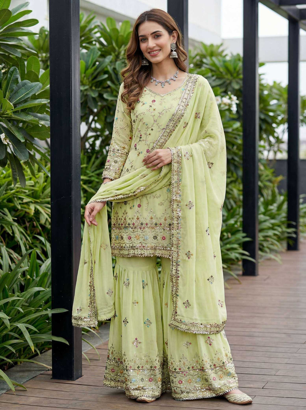 Faux Georgette Kurti