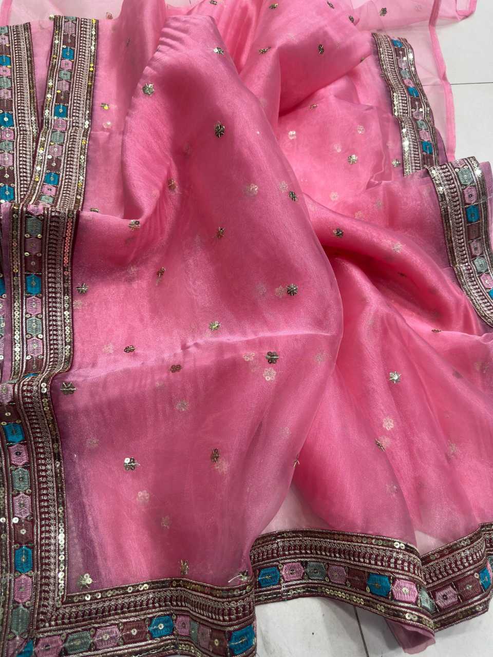 Organza Silk Designer Saree
