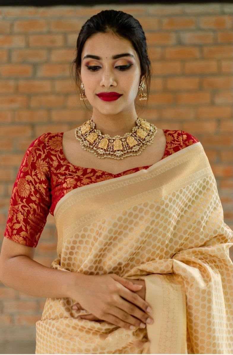 Lichi Silk Jacquard Saree