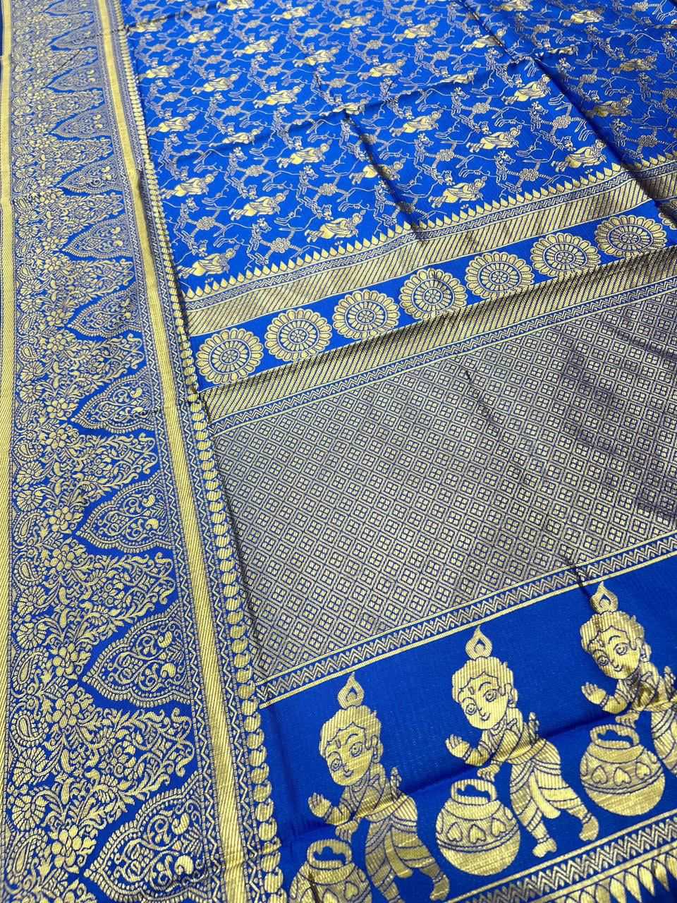 Lichi Silk Embroidered Saree