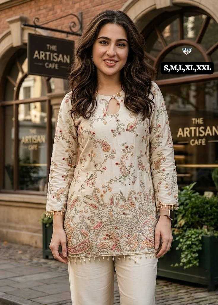 Crepe Silk Designer Kurti 1029