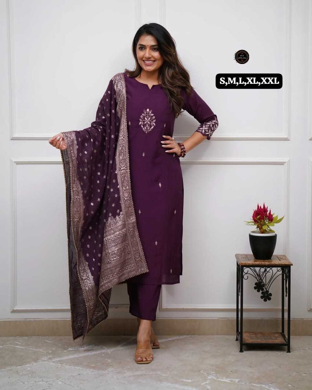 Chanderi Soft Designer Kurti in Peach