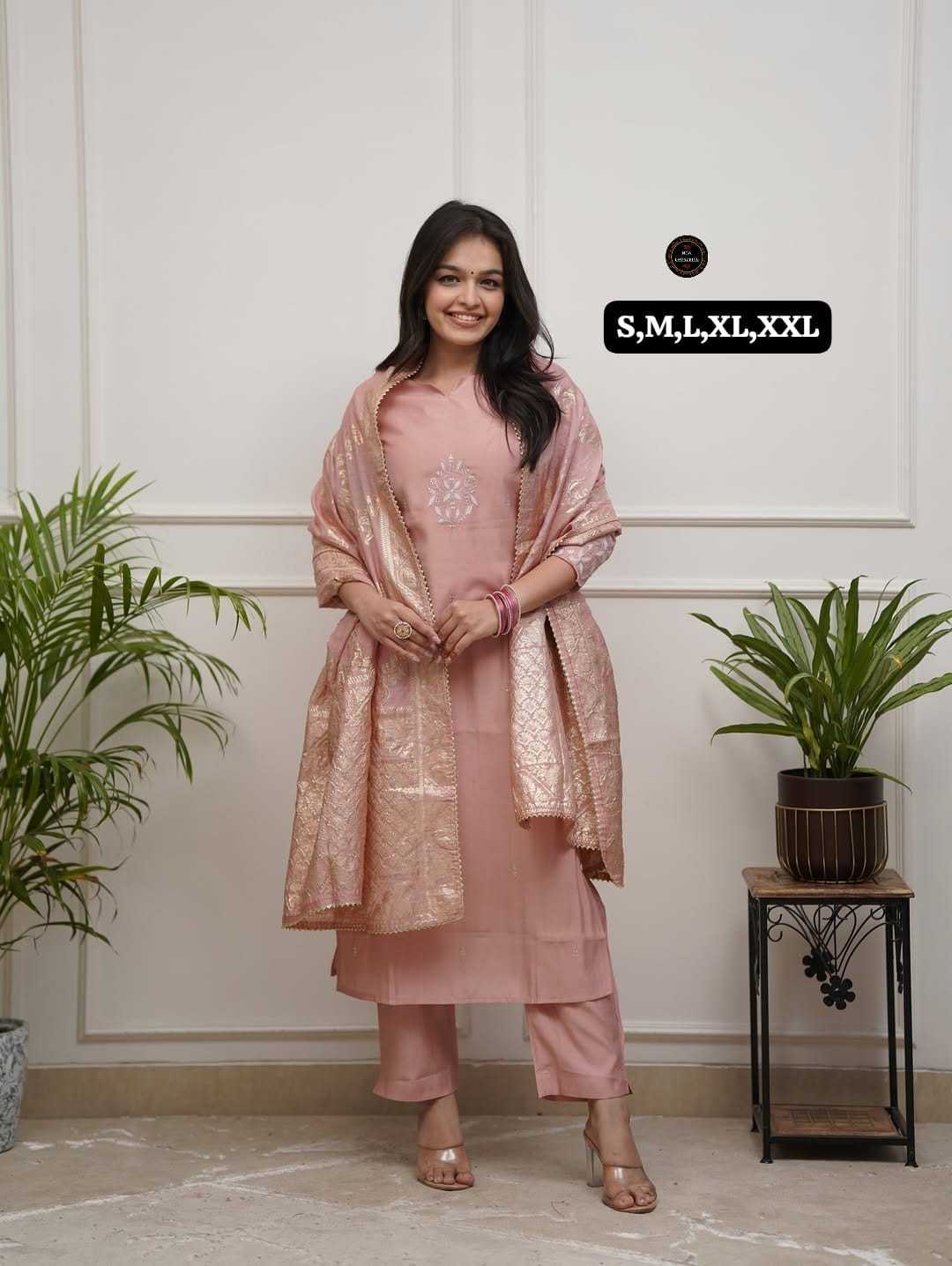 Chanderi Soft Party Wear Kurti