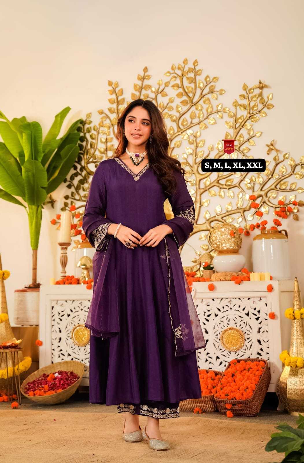Ayushi Viscose Chanderi Designer Kurti
