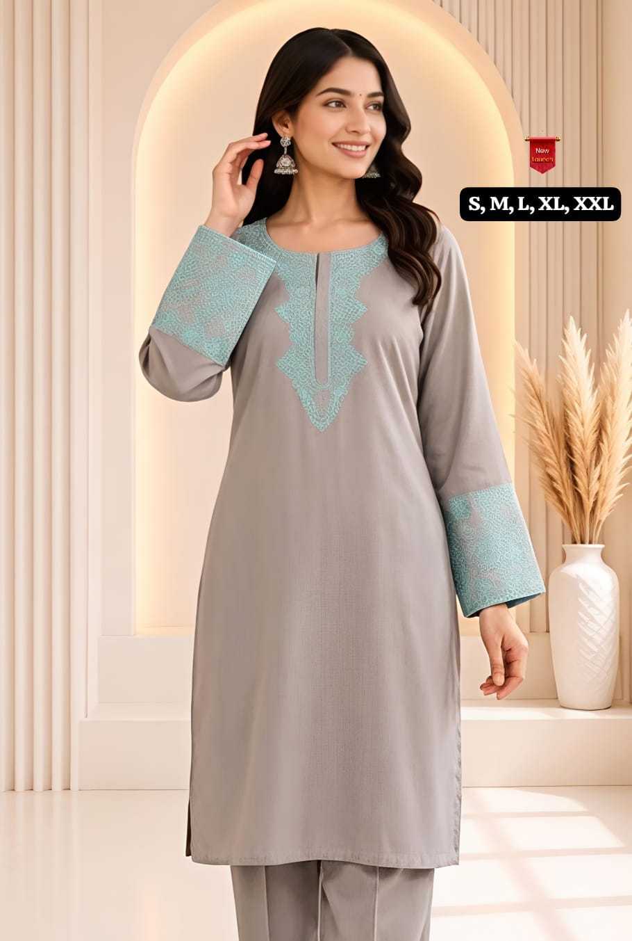 Sanaya Chanderi Silk Embroidered Kurti
