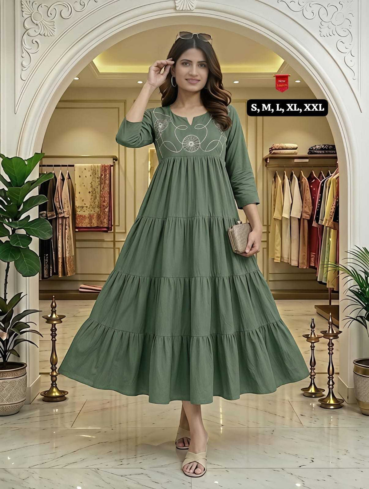 Surabhi Cotton Embroidery Gown