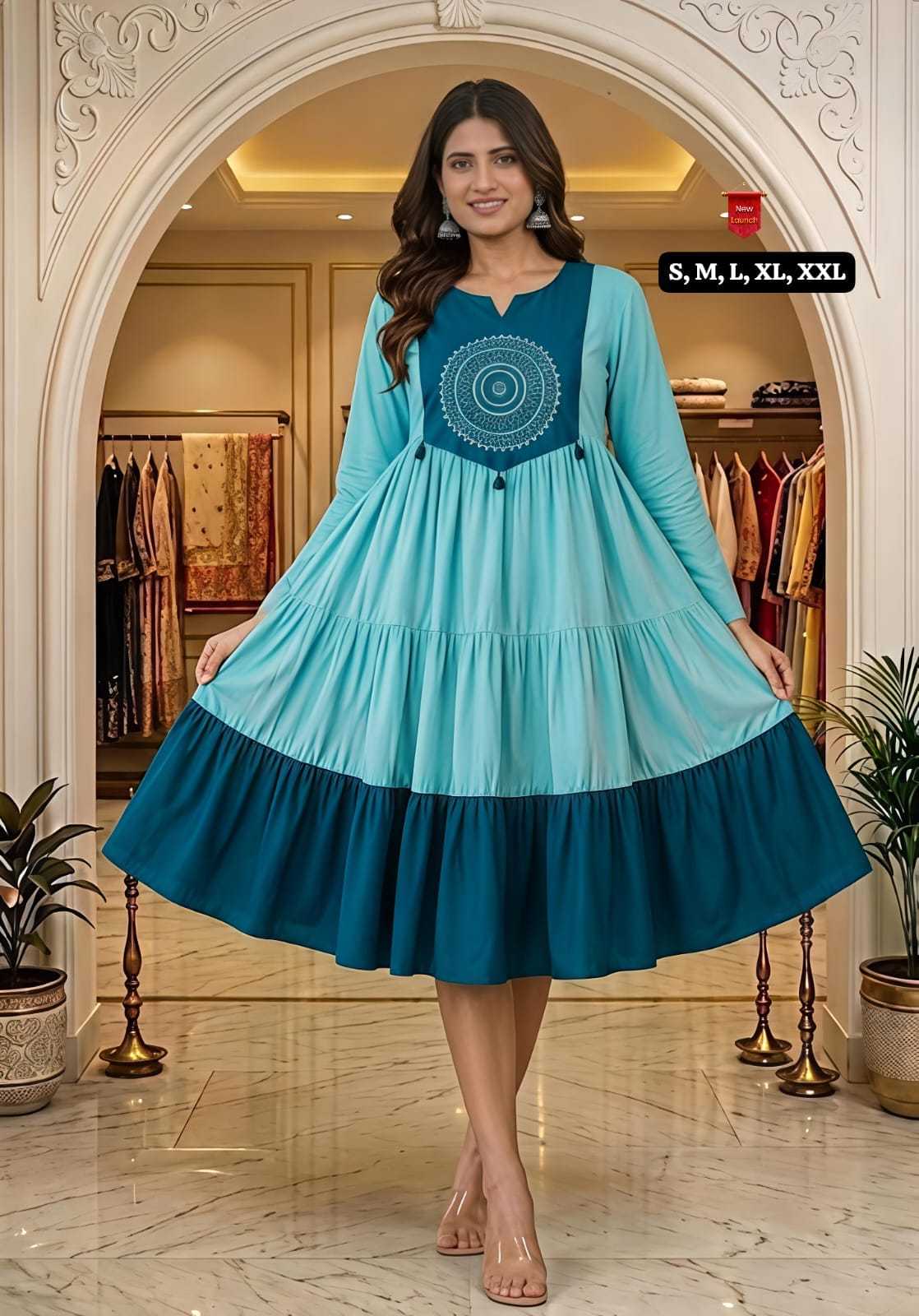 Tapasya Cotton Embroidery Gown